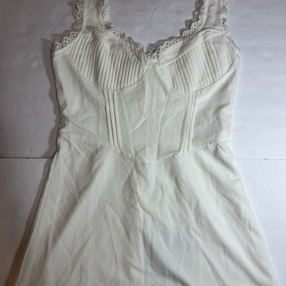 Sth Cute Babydoll Mini Dress, White, Size Small - Picture 5 of 16